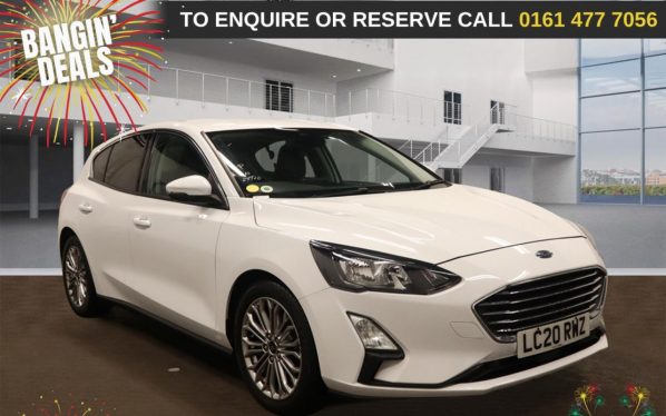 Used 2020 WHITE FORD FOCUS Hatchback 1.0T EcoBoost Titanium X Hatchback 5dr Petrol Auto Euro 6 (s/s) (125 ps) (reg. 2020-06-19) for sale in Stockport