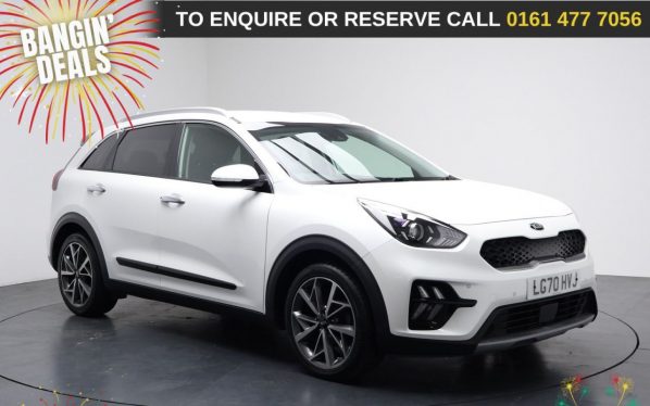 Used 2020 WHITE KIA NIRO SUV 1.6 GDi 3 SUV 5dr Petrol Hybrid DCT Euro 6 (s/s) (139 bhp) (reg. 2020-09-10) for sale in Stockport