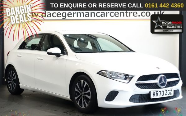 Used 2020 WHITE MERCEDES-BENZ A-CLASS Hatchback 1.3 A180 SE Hatchback 5dr Petrol Manual Euro 6 (s/s) (136 ps) (reg. 2020-10-31) for sale in Altrincham