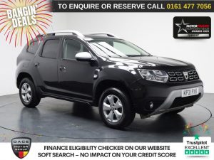 Used 2021 BLACK DACIA DUSTER SUV 1.0 TCe Comfort SUV 5dr Petrol Manual Euro 6 (s/s) (90 ps) (reg. 2021-03-22) for sale in Stockport
