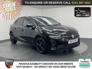 Used 2021 BLACK VAUXHALL CORSA Hatchback 1.2 Griffin Hatchback 5dr Petrol Manual Euro 6 (75 ps) (reg. 2021-10-23) for sale in Manchester