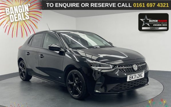 Used 2021 BLACK VAUXHALL CORSA Hatchback 1.2 Griffin Hatchback 5dr Petrol Manual Euro 6 (75 ps) (reg. 2021-10-23) for sale in Manchester