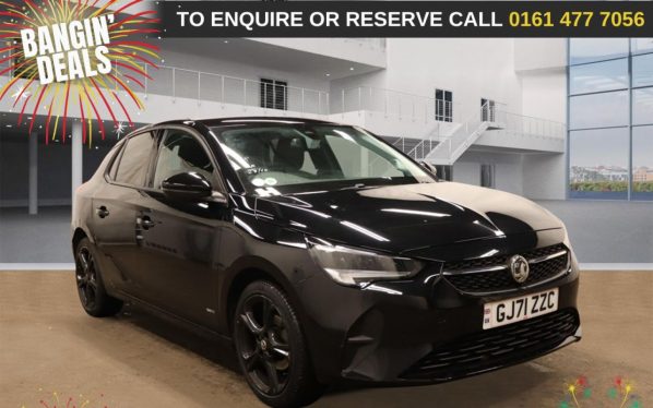 Used 2021 BLACK VAUXHALL CORSA Hatchback 1.2 Griffin Hatchback 5dr Petrol Manual Euro 6 (75 ps) (reg. 2021-10-14) for sale in Stockport