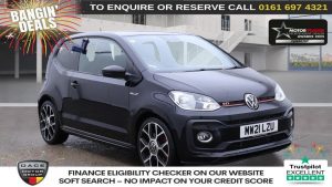 Used 2021 BLACK VOLKSWAGEN UP! Hatchback 1.0 TSI GTI Hatchback 3dr Petrol Manual Euro 6 (s/s) (115 ps) (reg. 2021-04-28) for sale in Manchester