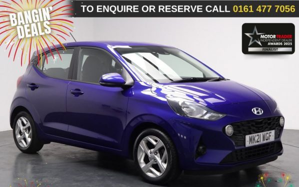 Used 2021 BLUE HYUNDAI I10 Hatchback 1.2 SE Connect Hatchback 5dr Petrol Manual Euro 6 (s/s) (84 ps) (reg. 2021-07-22) for sale in Stockport