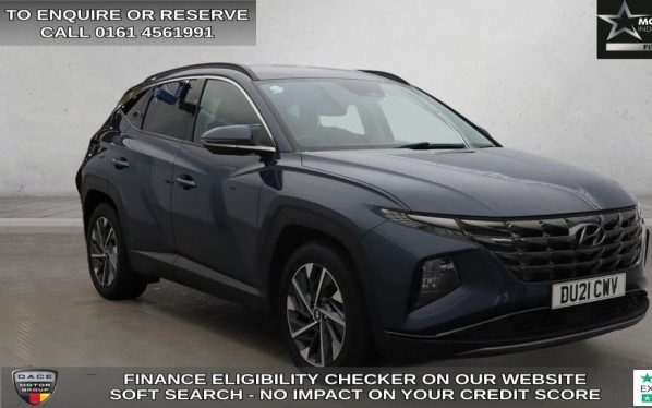 Used 2021 BLUE HYUNDAI TUCSON SUV 1.6 T-GDi Premium SUV 5dr Petrol Manual Euro 6 (s/s) (150 ps) (reg. 2021-05-31) for sale in Wilmslow