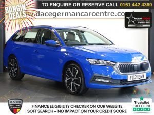 Used 2021 BLUE SKODA OCTAVIA Estate 1.4 TSI iV 13kWh SE Technology Estate 5dr Petrol Plug-in Hybrid DSG Euro 6 (s/s) (204 ps) (reg. 2021-07-12) for sale in Altrincham
