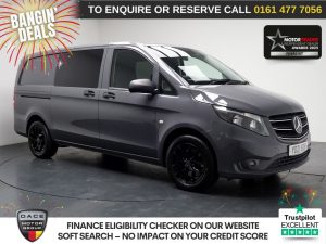 Used 2021 GREY MERCEDES-BENZ VITO Combi Van 2.0 119 CDI Premium Crew Van Double Cab 5dr Diesel G-Tronic RWD L2 Euro 6 (s/s) (LWB) (190 ps) (reg. 2021-06-29) for sale in Stockport