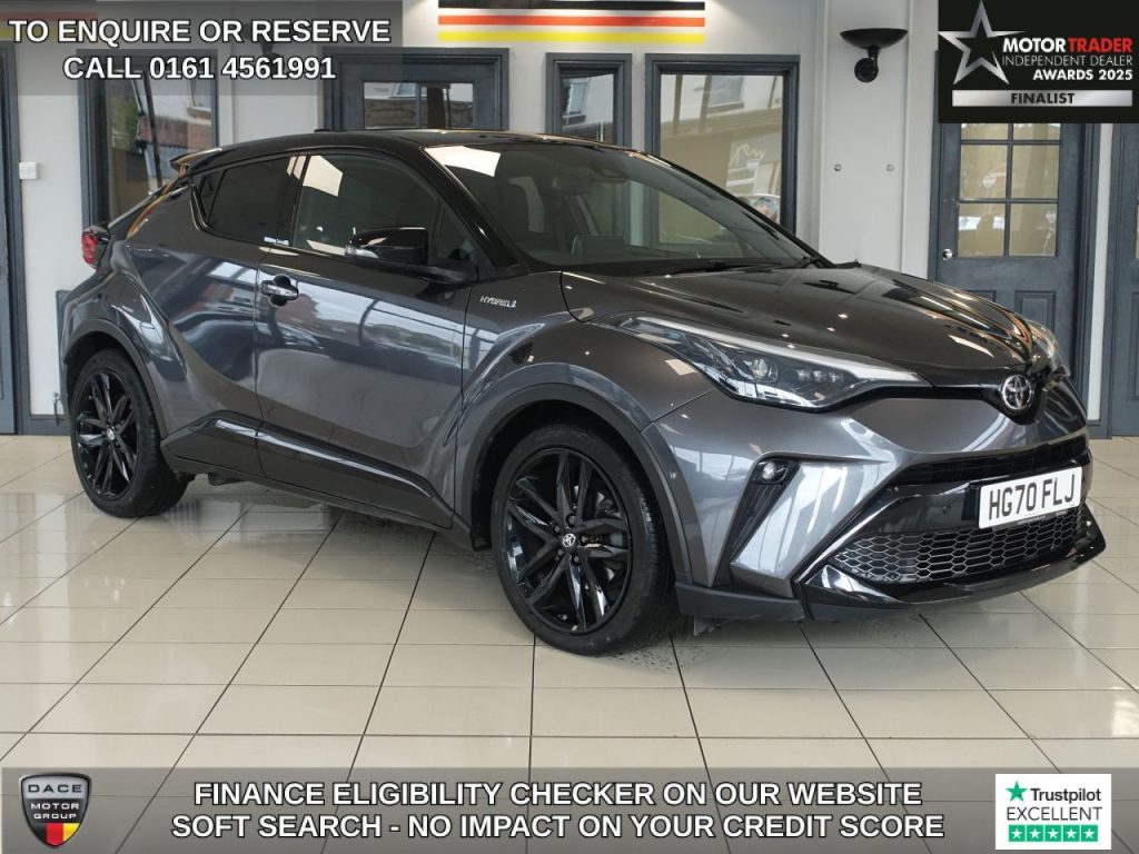 Used 2021 GREY TOYOTA C-HR SUV 1.8 VVT-h GR SPORT SUV 5dr Petrol Hybrid CVT Euro 6 (s/s) (122 ps) (reg. 2021-02-26) for sale in Wilmslow