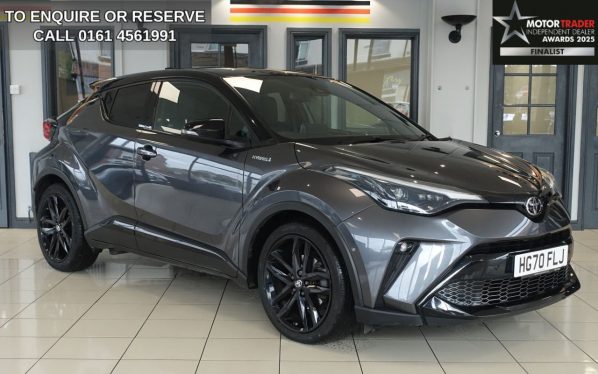 Used 2021 GREY TOYOTA C-HR SUV 1.8 VVT-h GR SPORT SUV 5dr Petrol Hybrid CVT Euro 6 (s/s) (122 ps) (reg. 2021-02-26) for sale in Wilmslow