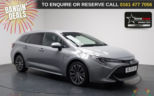 Used 2021 GREY TOYOTA COROLLA Estate 1.8 VVT-h GPF Excel Touring Sports 5dr Petrol Hybrid CVT Euro 6 (s/s) (122 ps) (reg. 2021-09-07) for sale in Stockport