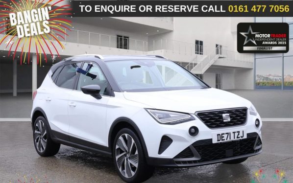 Used 2021 WHITE SEAT ARONA SUV 1.0 TSI FR Sport SUV 5dr Petrol Manual Euro 6 (s/s) (110 ps) (reg. 2021-10-12) for sale in Stockport