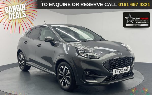 Used 2022 GREY FORD PUMA SUV 1.0T EcoBoost MHEV ST-Line SUV 5dr Petrol Hybrid Manual Euro 6 (s/s) (125 ps) (reg. 2022-06-27) for sale in Manchester