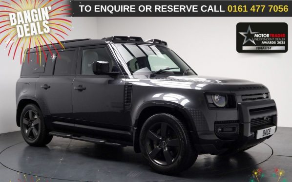 Used 2022 GREY LAND ROVER DEFENDER 110 SUV 3.0 D300 MHEV X-Dynamic HSE SUV 5dr Diesel Auto 4WD Euro 6 (s/s) (300 ps) (reg. 2022-05-13) for sale in Stockport