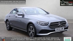 Used 2022 GREY MERCEDES-BENZ E-CLASS Saloon 2.0 E200h MHEV Sport Saloon 4dr Petrol Hybrid G-Tronic+ Euro 6 (s/s) (211 ps) (reg. 2022-06-01) for sale in Wilmslow