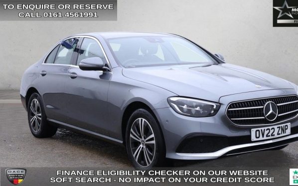 Used 2022 GREY MERCEDES-BENZ E-CLASS Saloon 2.0 E200h MHEV Sport Saloon 4dr Petrol Hybrid G-Tronic+ Euro 6 (s/s) (211 ps) (reg. 2022-06-01) for sale in Wilmslow