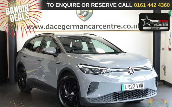 Used 2022 GREY VOLKSWAGEN ID.4 SUV Pure 52kWh Life SUV 5dr Electric Auto (148 ps) (reg. 2022-04-13) for sale in Altrincham