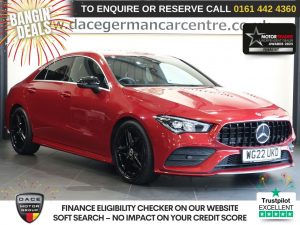 Used 2022 RED MERCEDES-BENZ CLA Saloon 1.3 CLA180 AMG Line Coupe 4dr Petrol 7G-DCT Euro 6 (s/s) (136 ps) (reg. 2022-07-31) for sale in Altrincham