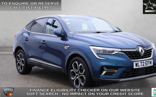 Used 2023 BLUE RENAULT ARKANA SUV 1.3 MHEV techno SUV 5dr Petrol EDC 2WD Euro 6 (s/s) (140 ps) (reg. 2023-02-15) for sale in Wilmslow