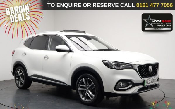 Used 2023 WHITE MG MG HS SUV 1.5 T-GDI 16.6kWh Exclusive SUV 5dr Petrol Plug-in Hybrid Auto Euro 6 (s/s) (258 ps) (reg. 2023-07-31) for sale in Stockport