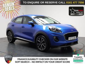 Used 2024 BLUE FORD PUMA SUV 1.0T EcoBoost MHEV Titanium SUV 5dr Petrol Hybrid Manual Euro 6 (s/s) (125 ps) (reg. 2024-01-12) for sale in Stockport