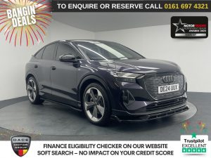 Used 2024 PURPLE AUDI Q4 E-TRON SUV 45 Black Edition Sportback 5dr Electric Auto 82kWh (286 ps) (reg. 2024-03-14) for sale in Manchester