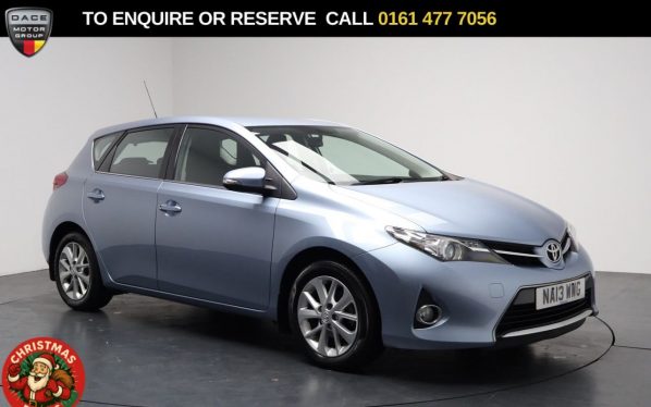 Used 2013 BLUE TOYOTA AURIS Hatchback 1.6 V-Matic Icon Hatchback 5dr Petrol Manual Euro 5 (132 ps) (reg. 2013-06-12) for sale in Stockport