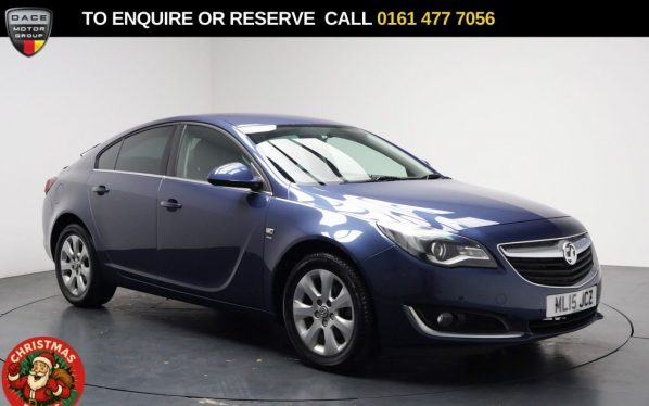 Used 2015 BLUE VAUXHALL INSIGNIA Hatchback 1.8 16V SRi Nav Hatchback 5dr Petrol Manual Euro 5 (140 ps) (reg. 2015-04-21) for sale in Stockport