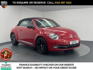 Used 2015 RED VOLKSWAGEN BEETLE Convertible 2.0 TDI BlueMotion Tech Sport Cabriolet 2dr Diesel DSG Euro 6 (s/s) (150 ps) (reg. 2015-04-13) for sale in Manchester