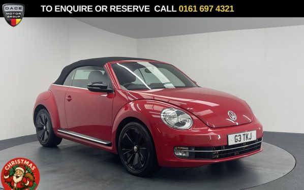 Used 2015 RED VOLKSWAGEN BEETLE Convertible 2.0 TDI BlueMotion Tech Sport Cabriolet 2dr Diesel DSG Euro 6 (s/s) (150 ps) (reg. 2015-04-13) for sale in Manchester