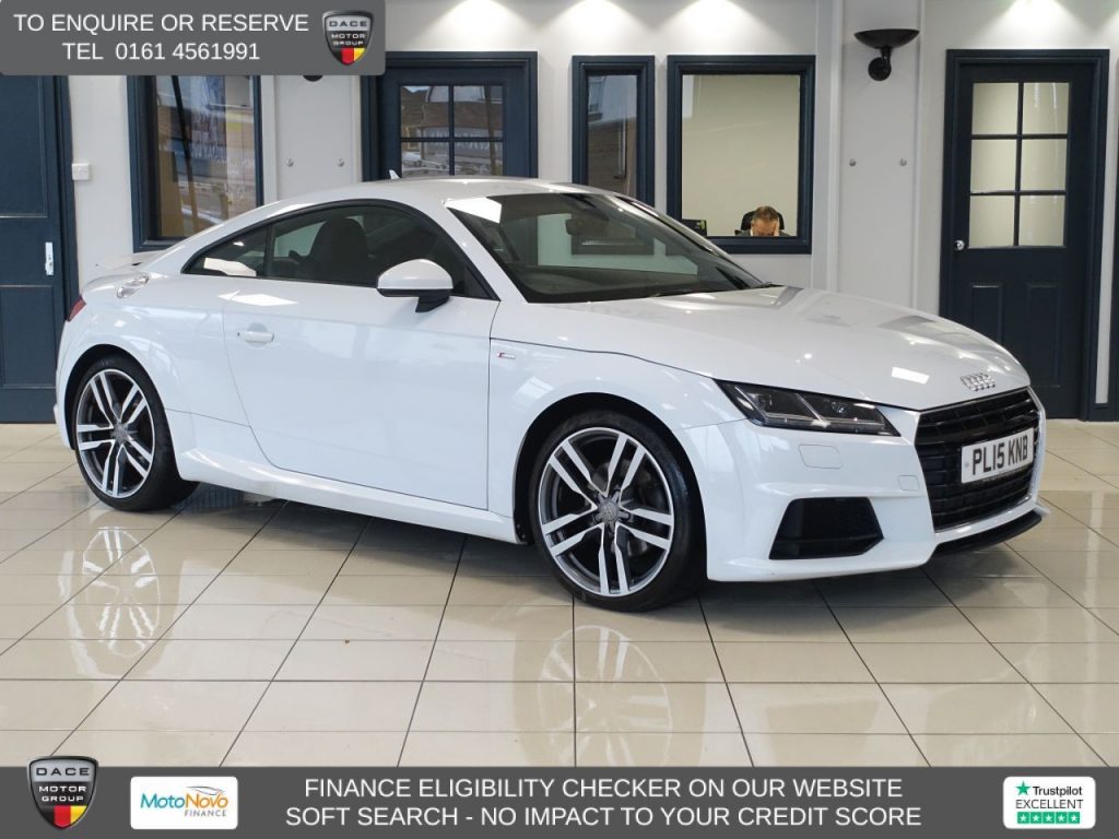 Used 2015 WHITE AUDI TT Coupe 2.0 TFSI S line Coupe 3dr Petrol Manual Euro 6 (s/s) (230 ps) (reg. 2015-07-14) for sale in Wilmslow
