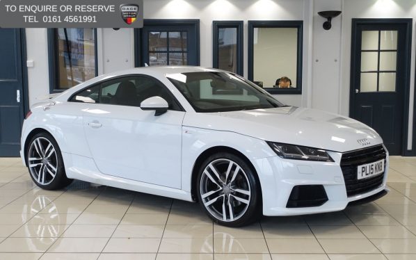 Used 2015 WHITE AUDI TT Coupe 2.0 TFSI S line Coupe 3dr Petrol Manual Euro 6 (s/s) (230 ps) (reg. 2015-07-14) for sale in Wilmslow