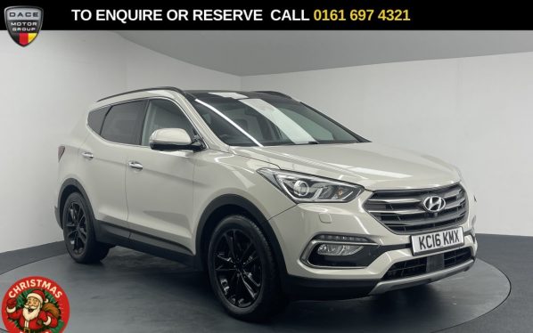 Used 2016 BEIGE HYUNDAI SANTA FE SUV 2.2 CRDi Blue Drive Premium SE SUV 5dr Diesel Auto 4WD Euro 6 (s/s) (7 Seat) (200 ps) (reg. 2016-05-23) for sale in Manchester