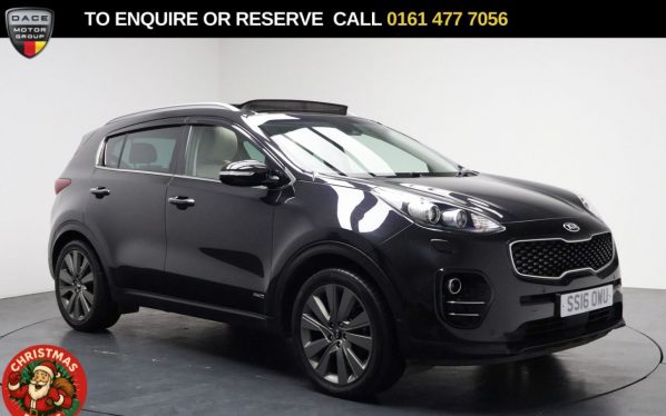 Used 2016 BLACK KIA SPORTAGE SUV 2.0 CRDi First Edition SUV 5dr Diesel Auto AWD Euro 6 (182 bhp) (reg. 2016-03-01) for sale in Stockport