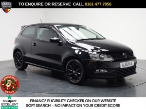 Used 2016 BLACK VOLKSWAGEN POLO Hatchback 1.2 TSI BlueMotion Tech Match Hatchback 3dr Petrol Manual Euro 6 (s/s) (90 ps) (reg. 2016-06-25) for sale in Stockport