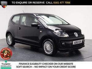 Used 2016 BLACK VOLKSWAGEN UP! Hatchback 1.0 High up! Hatchback 3dr Petrol Manual Euro 6 (75 ps) (reg. 2016-03-23) for sale in Stockport