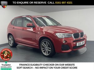 Used 2016 RED BMW X3 SUV 2.0 20d M Sport SUV 5dr Diesel Auto xDrive Euro 6 (s/s) (190 ps) (reg. 2016-03-17) for sale in Manchester