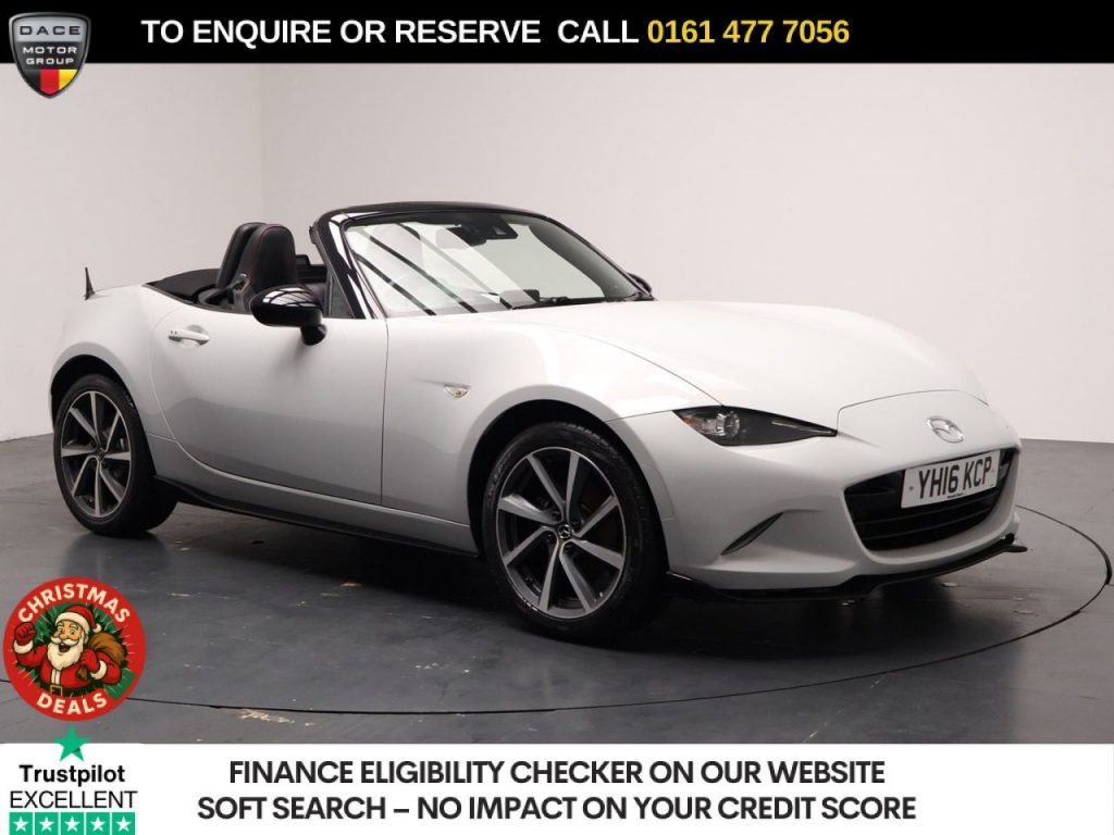 Used 2016 SILVER MAZDA MX-5 Convertible 2.0 SKYACTIV-G Sport Recaro Convertible 2dr Petrol Manual Euro 6 (160 ps) (reg. 2016-03-31) for sale in Stockport