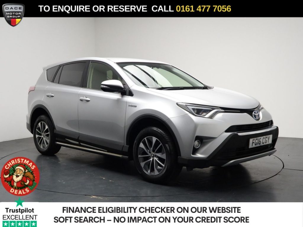 Used 2016 SILVER TOYOTA RAV4 SUV 2.5 VVT-h Business Edition Plus SUV 5dr Petrol Hybrid CVT Euro 6 (s/s) (197 ps) (reg. 2016-03-16) for sale in Stockport