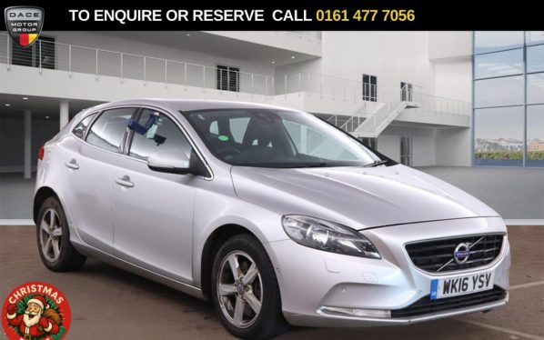 Used 2016 SILVER VOLVO V40 Hatchback 1.5 T2 SE Hatchback 5dr Petrol Auto Euro 6 (s/s) (122 ps) (reg. 2016-05-12) for sale in Stockport