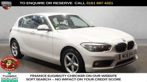 Used 2016 WHITE BMW 1 SERIES Hatchback 1.5 118i SE Hatchback 5dr Petrol Auto Euro 6 (s/s) (136 ps) (reg. 2016-07-19) for sale in Manchester