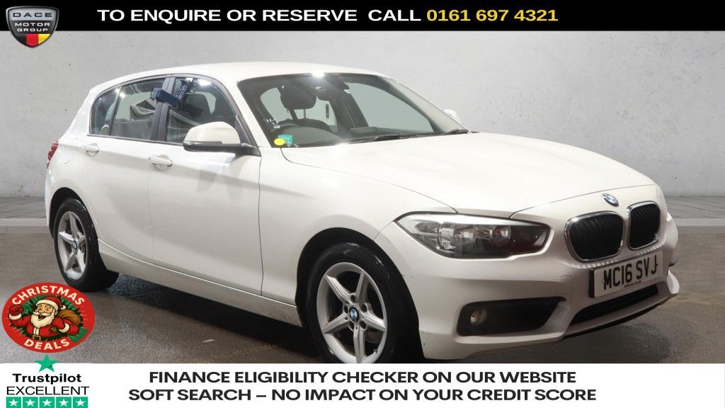 Used 2016 WHITE BMW 1 SERIES Hatchback 1.5 118i SE Hatchback 5dr Petrol Auto Euro 6 (s/s) (136 ps) (reg. 2016-07-19) for sale in Manchester