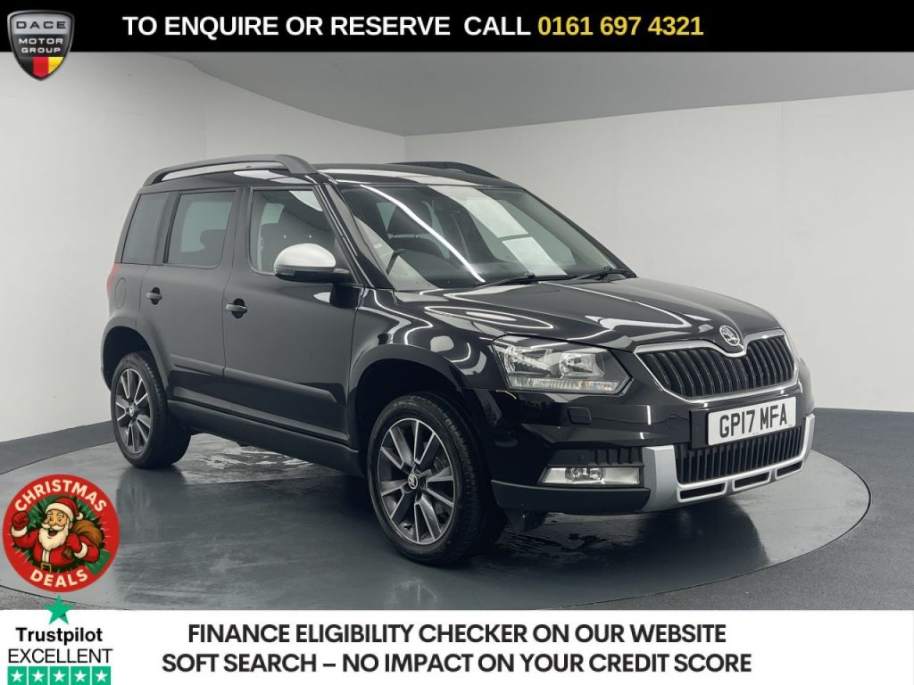 Used 2017 BLACK SKODA YETI SUV 1.2 TSI SE Drive Outdoor 5dr Petrol DSG Euro 6 (s/s) (110 ps) (reg. 2017-05-13) for sale in Manchester