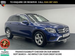 Used 2017 BLUE MERCEDES-BENZ GLC SUV 2.1 GLC220d Sport (Premium) SUV 5dr Diesel G-Tronic 4MATIC Euro 6 (s/s) (170 ps) (reg. 2017-01-10) for sale in Manchester