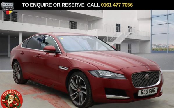 Used 2017 RED JAGUAR XF Saloon 2.0i Portfolio Saloon 4dr Petrol Auto AWD Euro 6 (s/s) (250 ps) (reg. 2017-06-30) for sale in Stockport