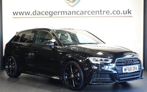 Used 2018 BLACK AUDI A3 Hatchback 1.5 TFSI CoD 35 Black Edition Sportback 5dr Petrol Manual Euro 6 (s/s) (150 ps) (reg. 2018-10-26) for sale in Altrincham