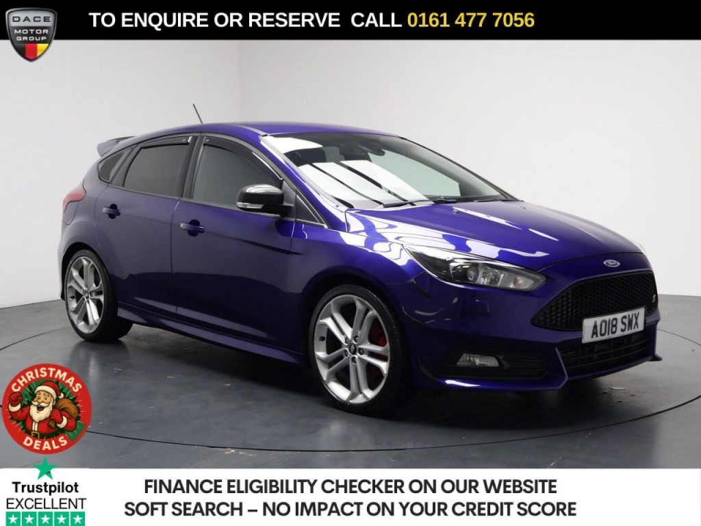 Used 2018 BLUE FORD FOCUS Hatchback 2.0T EcoBoost ST-3 Hatchback 5dr Petrol Manual Euro 6 (s/s) (250 ps) (reg. 2018-04-30) for sale in Stockport