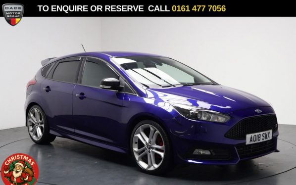 Used 2018 BLUE FORD FOCUS Hatchback 2.0T EcoBoost ST-3 Hatchback 5dr Petrol Manual Euro 6 (s/s) (250 ps) (reg. 2018-04-30) for sale in Stockport