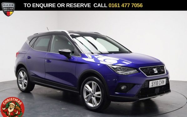 Used 2018 BLUE SEAT ARONA SUV 1.0 TSI FR SUV 5dr Petrol Manual Euro 6 (s/s) (115 ps) (reg. 2018-04-13) for sale in Stockport