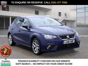 Used 2018 BLUE SEAT IBIZA Hatchback 1.0 TSI FR Hatchback 5dr Petrol Manual Euro 6 (s/s) (115 ps) (reg. 2018-07-17) for sale in Stockport